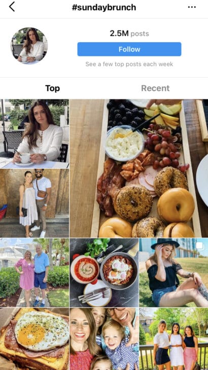 The Best Instagram Hashtags To Use Each Day of the Week Sunday Brunch - Sunday Instagram Hashtags